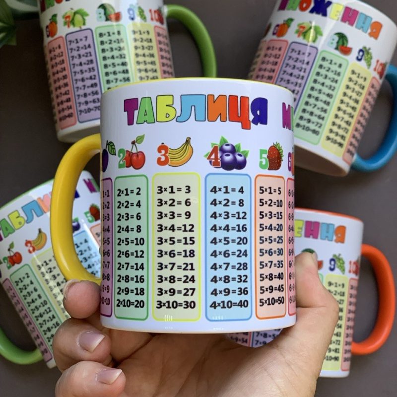 Чашка з Таблицею множення Чашка з Таблицею множення