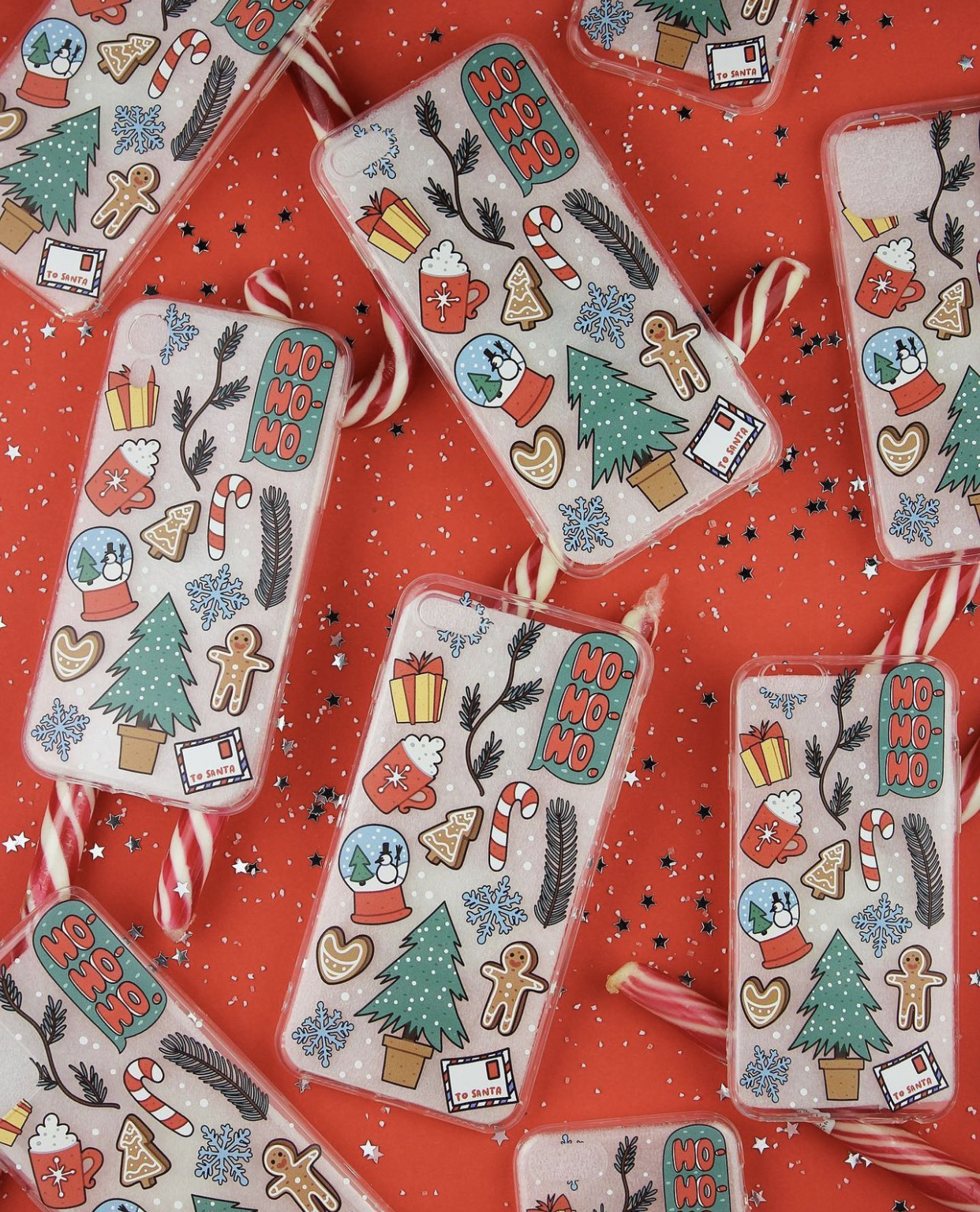 Чохол силіконовий зимовий для iPhone Sticker Чохол силіконовий зимовий для iPhone Sticker