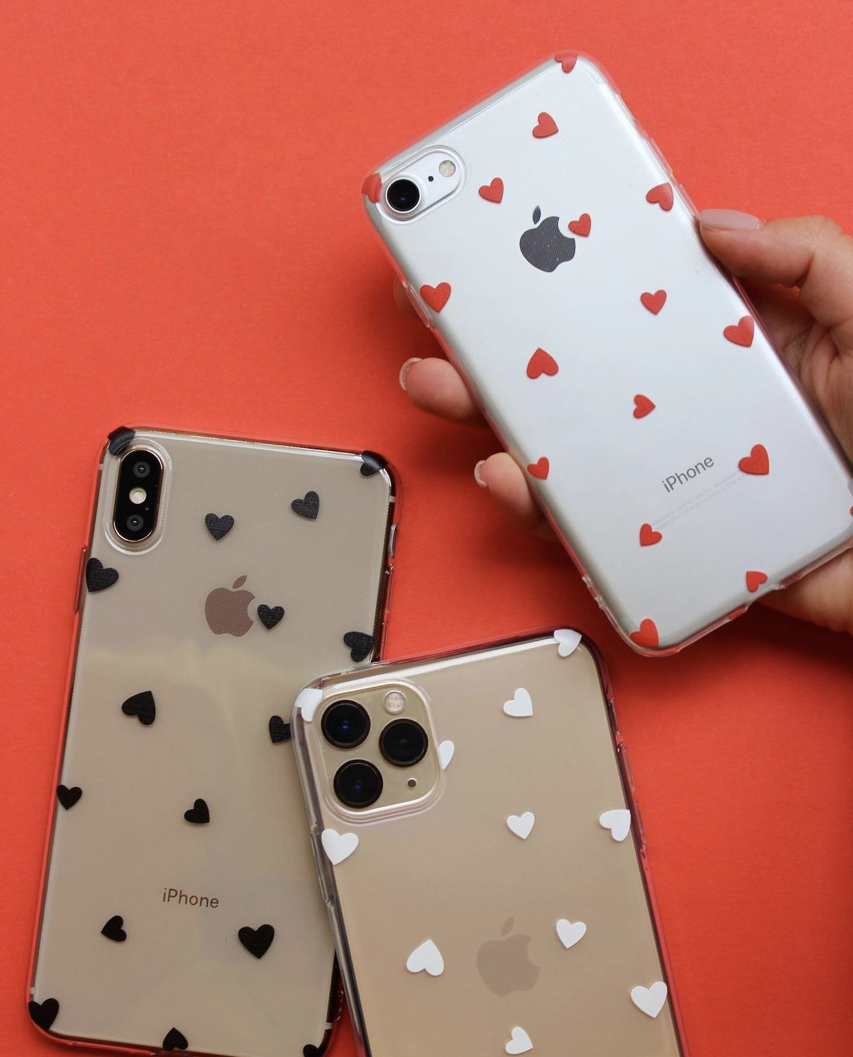 Силіконовий чохол з сердечками для Samsung Силіконовий чохол з сердечками для Samsung