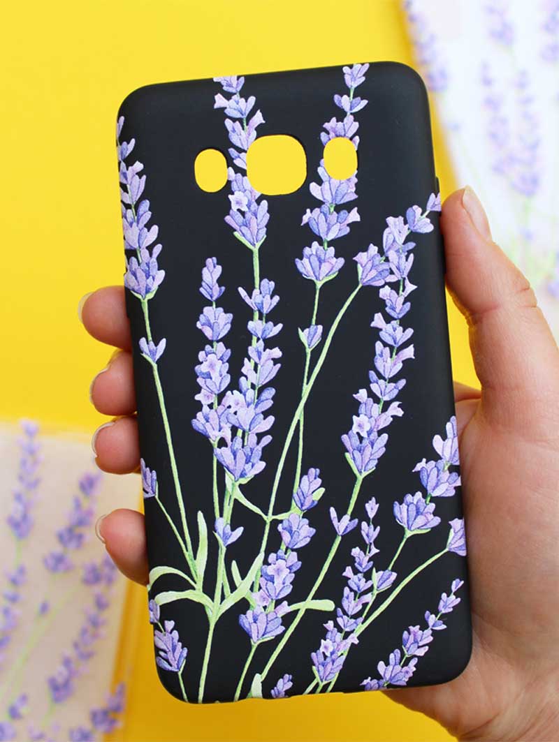 Чохол з квітами для iPhone Лаванда Чохол з квітами для iPhone Лаванда