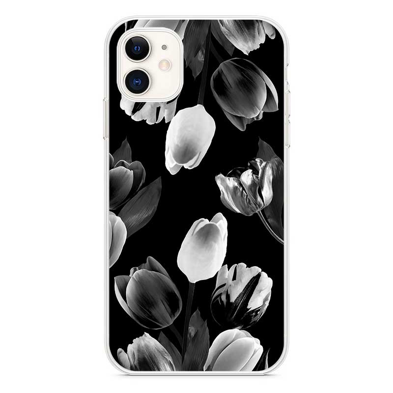 Чохол з квітами для iPhone Чорні тюльпани Чохол з квітами для iPhone Чорні тюльпани