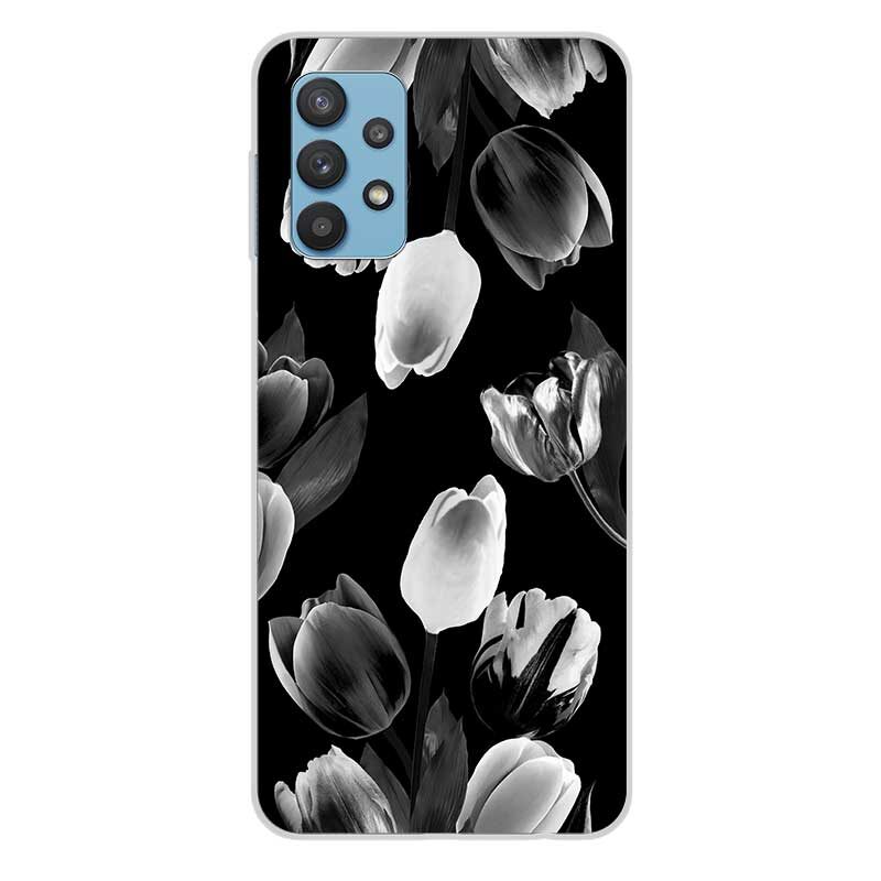 Чохол з квітами для Oppo Чорні тюльпани Чохол з квітами для Oppo Чорні тюльпани