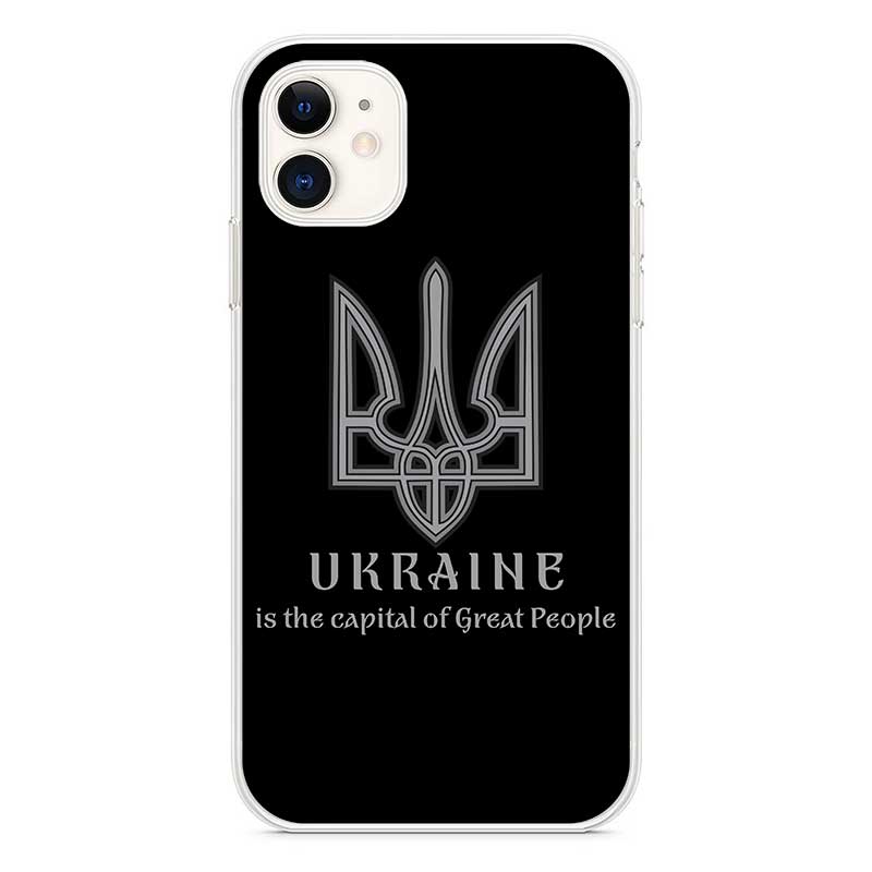 Чорний силіконовий чохол Герб для iPhone Чорний силіконовий чохол Герб для iPhone