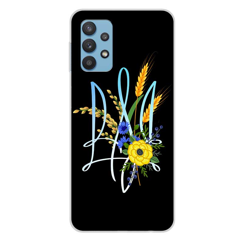Чохол з тризубом пшеницею та квітами для Meizu Чохол з тризубом пшеницею та квітами для Meizu