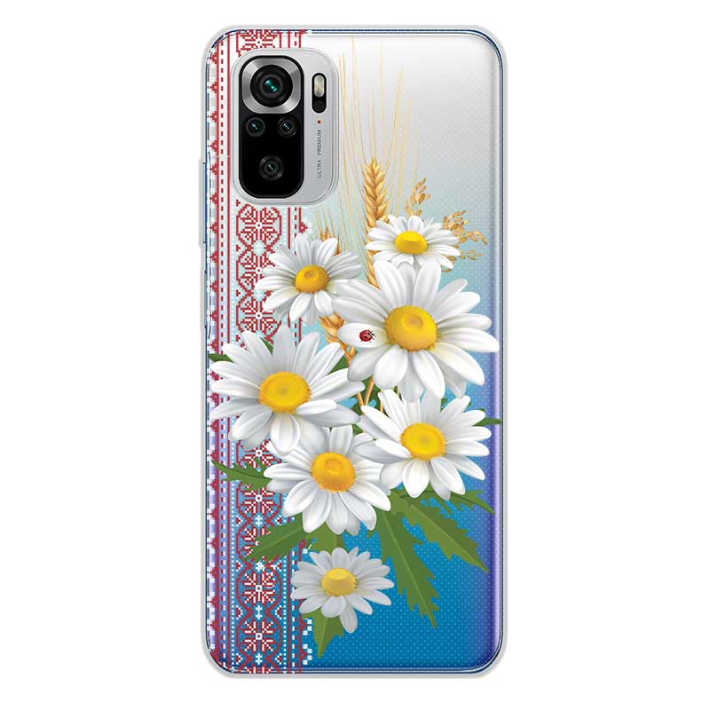 Чохол з ромашками та українським орнаментом для Xiaomi Чохол з ромашками та українським орнаментом для Xiaomi