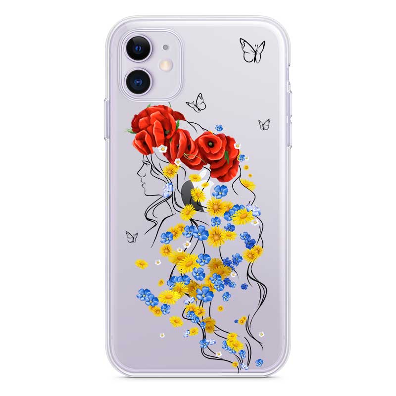 Чохол з дівчиною у вінку для iPhone Чохол з дівчиною у вінку для iPhone