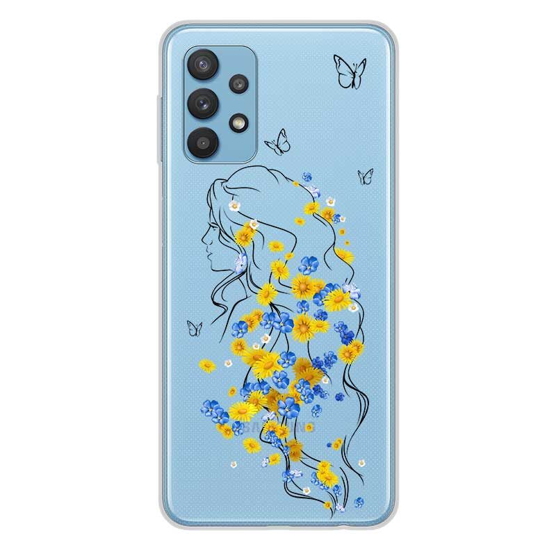 Чохол з дівчиною та квітами для Oppo Чохол з дівчиною та квітами для Oppo