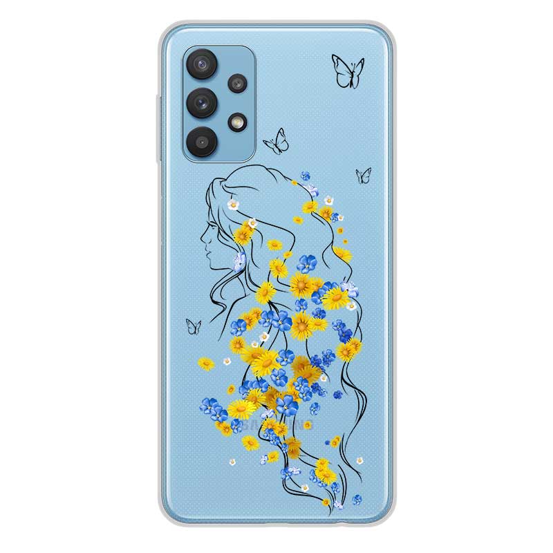 Чохол з дівчиною та квітами для Meizu Чохол з дівчиною та квітами для Meizu