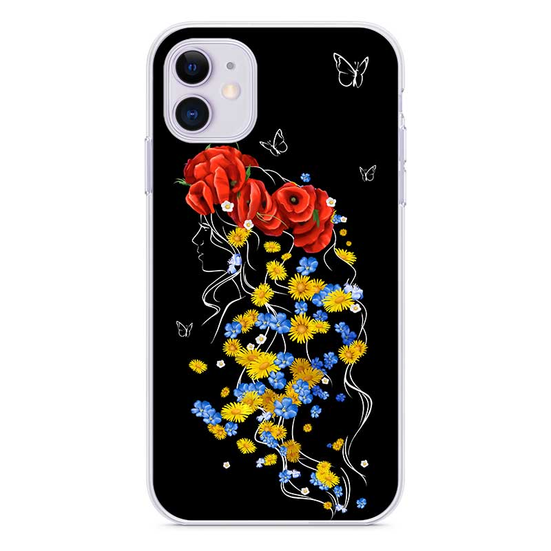 Чохол з дівчиною у вінку для iPhone Чохол з дівчиною у вінку для iPhone