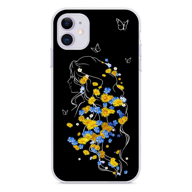 Чохол з дівчиною та квітами для iPhone Чохол з дівчиною та квітами для iPhone