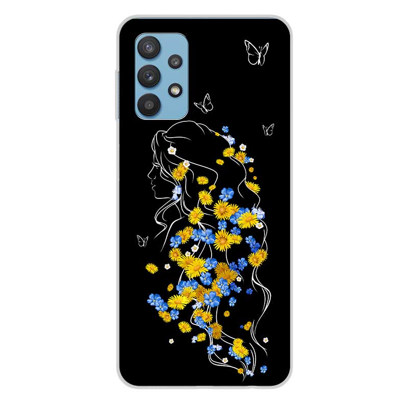 Чохол з дівчиною та квітами для Meizu Чохол з дівчиною та квітами для Meizu