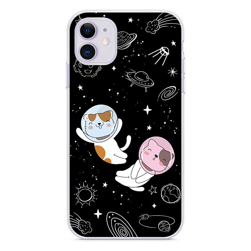 Чохол з котиками зірками та космосом на iPhone XS 11 13 14 Plus та інші Чохол з котиками зірками та космосом на iPhone XS 11 13 14 Plus та інші