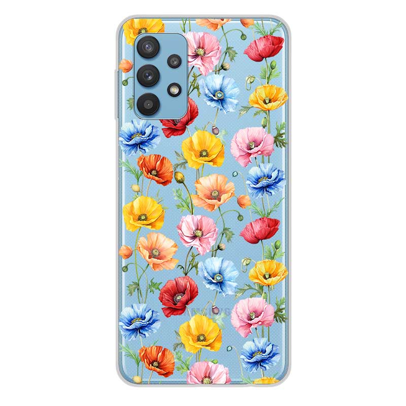 Чохол "Chic" з маками різнокольоровими на Samsung A23 24 73 74 53 та інші Чохол "Chic" з маками різнокольоровими на Samsung A23 24 73 74 53 та інші