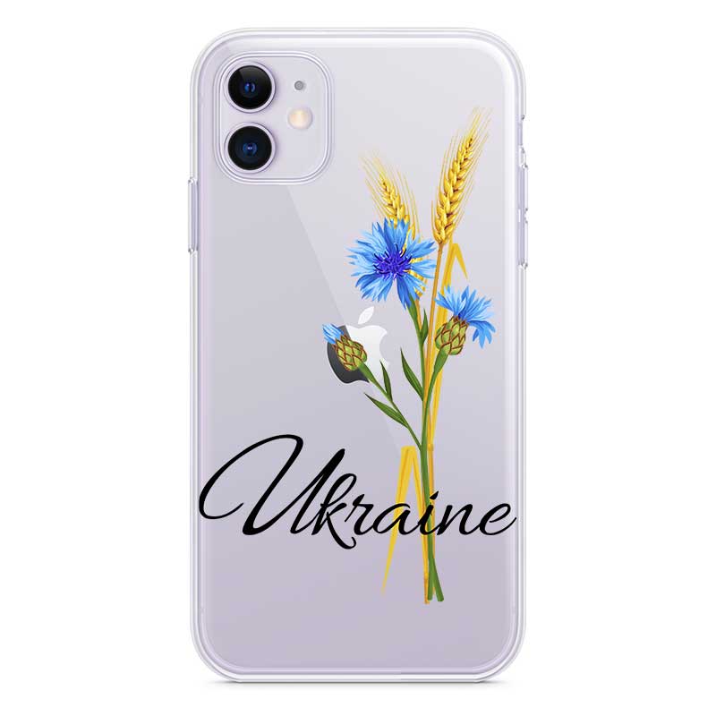 Чохол на iPhone 8 11 12 13 14 Pro Max та інші з пшеницею та волошками Ukraine Чохол на iPhone 8 11 12 13 14 Pro Max та інші з пшеницею та волошками Ukraine