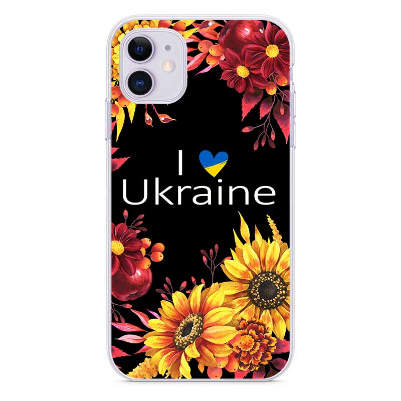 Патріотичний чохол на телефон Квітуча Україна для iPhone 11 12 13 14 та інші Патріотичний чохол на телефон Квітуча Україна для iPhone 11 12 13 14 та інші