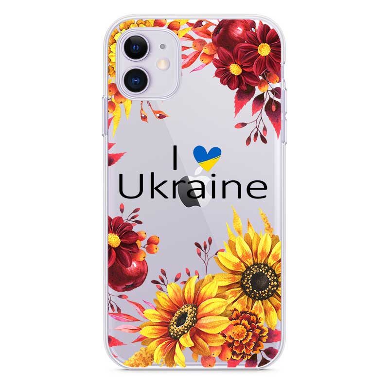 Патріотичний чохол на телефон Квітуча Україна для iPhone 11 12 13 14 та інші Патріотичний чохол на телефон Квітуча Україна для iPhone 11 12 13 14 та інші
