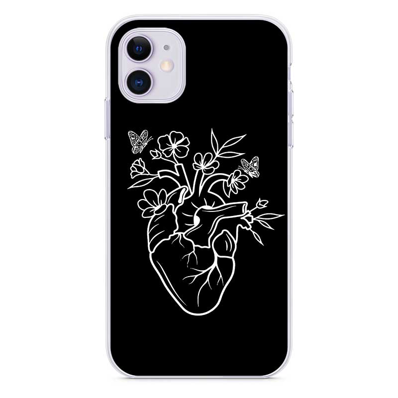 Чохол на телефон з серцем та квітами "Floral heart" на iPhone 8 11 12 14 Plus та інші Чохол на телефон з серцем та квітами "Floral heart" на iPhone 8 11 12 14 Plus та інші