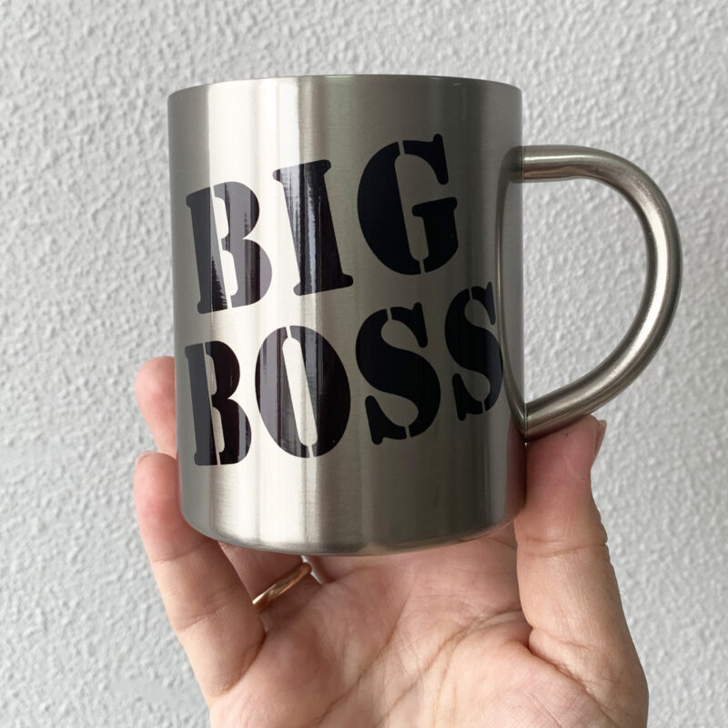 Чашка металева з написом Біг Босс Big Boss Чашка металева з написом Біг Босс Big Boss