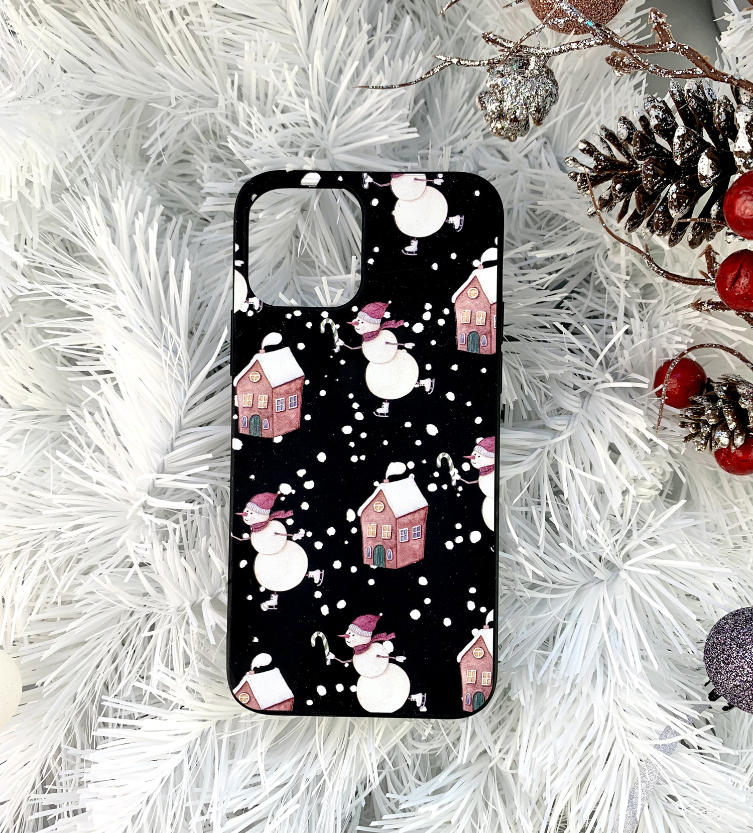 Чохол на телефон силіконовий зимовий сніговики Snowman для iPhone 11 12 14 15 та інші Чохол на телефон силіконовий зимовий сніговики Snowman для iPhone 11 12 14 15 та інші