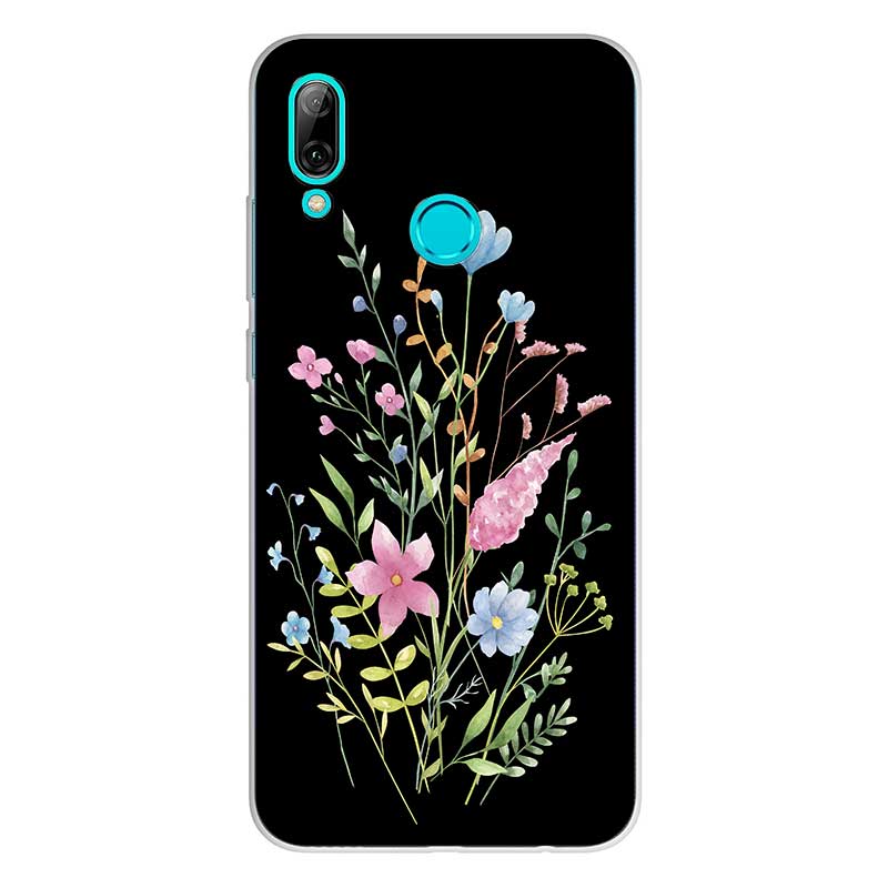 Чохол з квітами для Huawei P40 E Y6 та інші силіконовий Pink Floral Чохол з квітами для Huawei P40 E Y6 та інші силіконовий Pink Floral