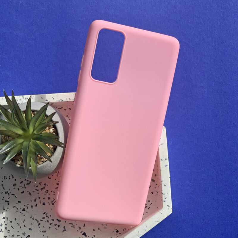 Чохол для Samsung Galaxy S20 FE рожевий силіконовий Чохол для Samsung Galaxy S20 FE рожевий силіконовий