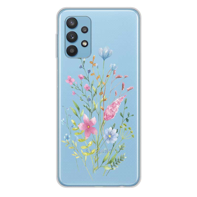 Чохол з квітами для Samsung S22 23 24 A52 71 та інші силіконовий Pink Floral Чохол з квітами для Samsung S22 23 24 A52 71 та інші силіконовий Pink Floral