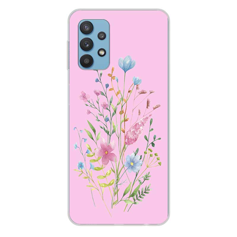 Чохол з квітами для Realme 5 6i 7 та інші силіконовий Pink Floral Чохол з квітами для Realme 5 6i 7 та інші силіконовий Pink Floral