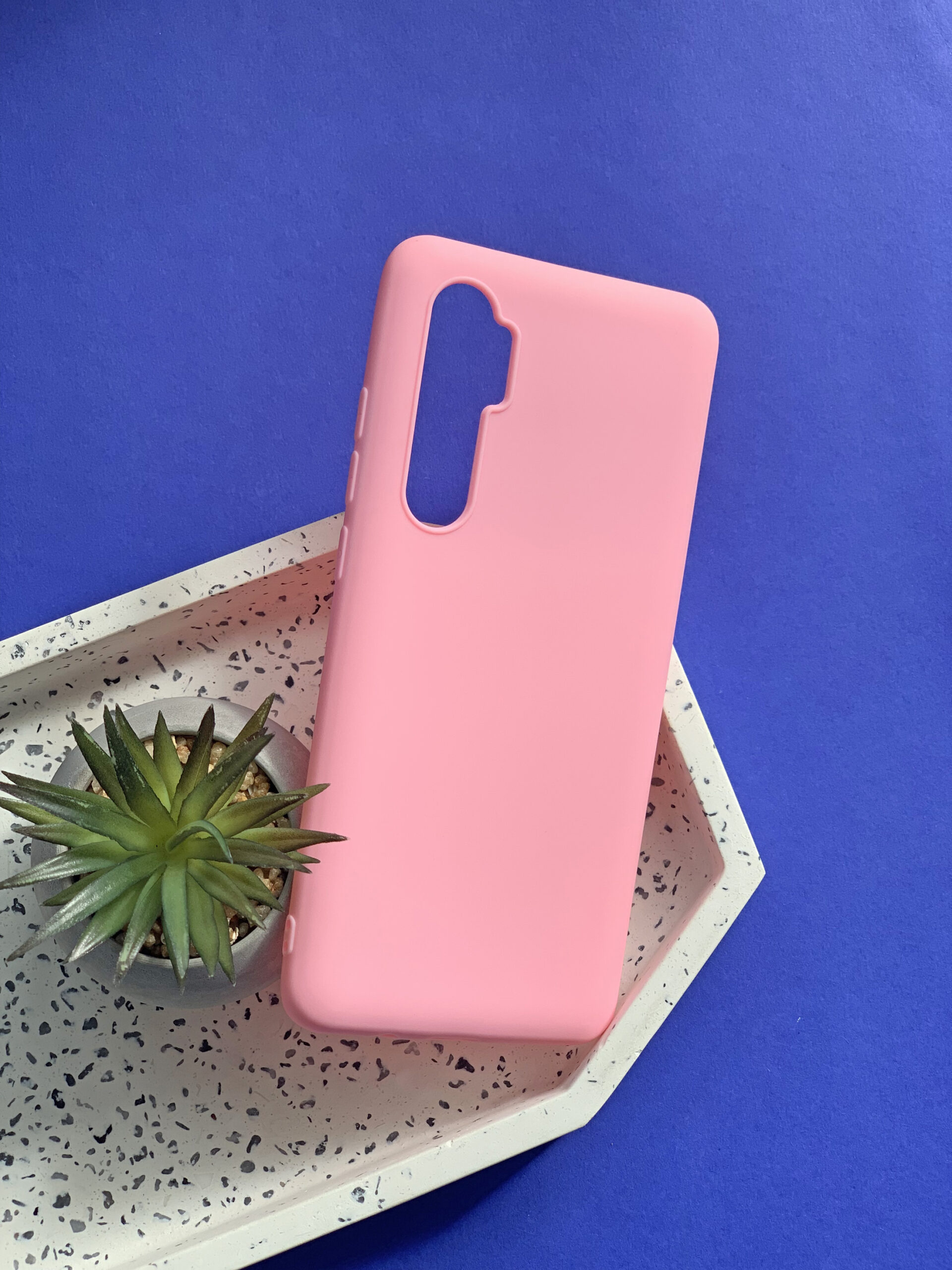 Чохол для Xiaomi Mi Note 10 Lite рожевий силіконовий Чохол для Xiaomi Mi Note 10 Lite рожевий силіконовий