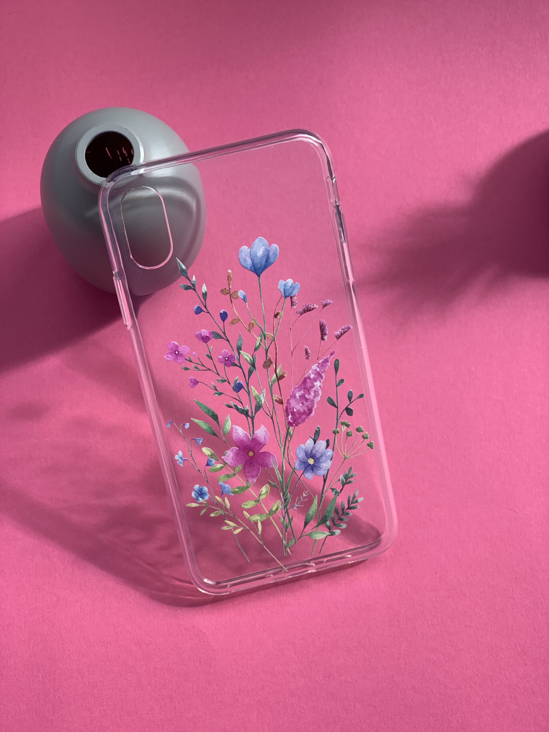Чохол з квітами для Huawei P40 E Y6 та інші силіконовий Pink Floral Чохол з квітами для Huawei P40 E Y6 та інші силіконовий Pink Floral